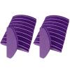 20 PCs Nail Buffers, Double Sided Nail Files Buffer Blocks 100/180 Grit Portable Washable Sanding Buffing File Arc Shape (Purple) view 1