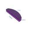 20 PCs Nail Buffers, Double Sided Nail Files Buffer Blocks 100/180 Grit Portable Washable Sanding Buffing File Arc Shape (Purple) view 2