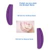20 PCs Nail Buffers, Double Sided Nail Files Buffer Blocks 100/180 Grit Portable Washable Sanding Buffing File Arc Shape (Purple) view 3
