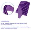 20 PCs Nail Buffers, Double Sided Nail Files Buffer Blocks 100/180 Grit Portable Washable Sanding Buffing File Arc Shape (Purple) view 4