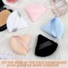 Suclain 48 Pcs Velour Triangle Powder Puff Soft Velour Makeup Puff for Face Powder Makeup Triangle Sponges for Wet and Dry Cosmetic Foundation Loose Mineral Body Tool(Bright Color) view 3