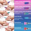 25Pcs Nail Drill Bits Set with Holder, 3/32 Inch Ceramic Tungsten Carbide Diamond Nail Drill Bit Cuticle Efile Remover for Home Salon Manicure Pedicure Acrylic Gel Polish view 4
