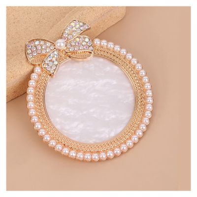 ZZSRJ Nail Makeup Palette Palette Resin Nail Stand Display Art Palette Palette (Color : Gold, Size : One)