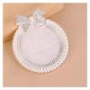 ZZSRJ Nail Makeup Palette Palette Resin Nail Stand Display Art Palette Palette (Color : Silver, Size : One) view 1