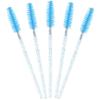 Mekupeu 20 Pcs Mascara Wand Tube Set Diamond Key Chain Tube Empty Mascara Brushes & Eyelash Spoolies Brush Makeup Tool Applicator (Deep blue) view 3