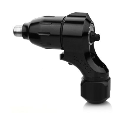 Rotary Tattoo Machine Professional Drive Tattoo Machine Swiss Motor Tattoo Gun with Stroke Caps 2.8 3.4mm 4 mm for Lining Shading,Black