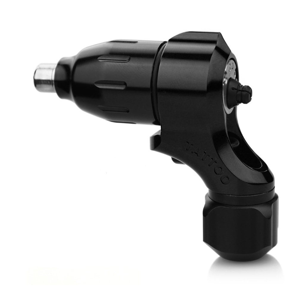 Rotary Tattoo Machine Professional Drive Tattoo Machine Swiss Motor Tattoo Gun with Stroke Caps 2.8 3.4mm 4 mm for Lining Shading,Black