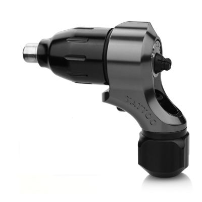 Rotary Tattoo Machine Professional Drive Tattoo Machine Swiss Motor Tattoo Gun with Stroke Caps 2.8 3.4mm 4 mm for Lining Shading,Gray