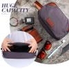 Eccliy 6 Set Groomsmen Gifts Men Toiletry Bags Men's Travel Shaving Kit Bathroom Bags Water Resistant Toiletry Case for Wedding Groomsman Proposal Gift Travel Accessories(Gray) view 3