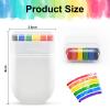 Rainbow Pride Flag Face Paint - Gay Pride Rainbow Stripe Fan Brush Stick, Face and Body Paint for Gay Pride Parade, Pride Month Celebrations, Cosplay, Party, and Halloween Makeup (1 Pack) view 2