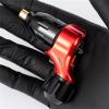 Rotary Tattoo Machine Professional Drive Tattoo Machine Swiss Motor Tattoo Gun with Stroke Caps 2.8 3.4mm 4 mm for Lining Shading,Red view 4