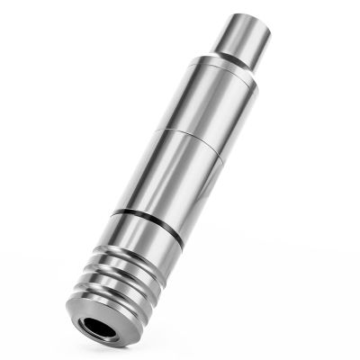 Rotary Tattoo Gun Machine Pen RCA/DC Interface Professional Permanent Makeup Eyebrows Lips Tattoo Pen for Tattoo Artist Body,Silver
