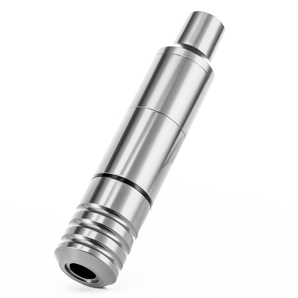 Rotary Tattoo Gun Machine Pen RCA/DC Interface Professional Permanent Makeup Eyebrows Lips Tattoo Pen for Tattoo Artist Body,Silver