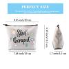 GJTIM Skin Therapist Gift Skin Specialist Gift Skin Care Technician Esthetician Makeup Zipper Pouch Therapist Appreciation Gift for Dermatologist (Skin Therapist Bag) view 2