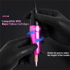 Rotary Tattoo Pen Quiet Tattoo Gun Machine Supply With LED Light Permanent Makeup Eyeliner for Tattoo Body Liner Shader Tattoo Machine,Black view 3