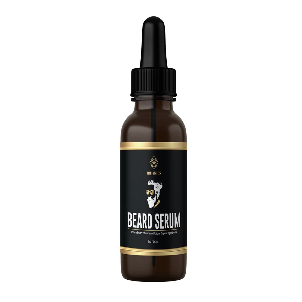 BO10NICS Beard Oil -Beard Growth Oil with Shea, Coconut Oil and Vitamin E Professional Beard Serum for Hair Regrowth, Fuller and Thicker Beard  Reduce Breakage and Intense Moisturizing  2fl oz