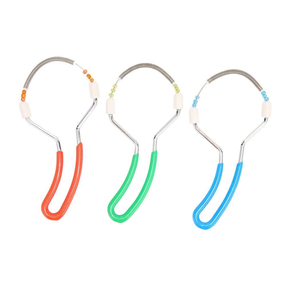 Spring Hair Remover, Manual Epilator Spring, 3 Pcs Portable Manual Hair Removal Tool Spring Threading Epilator for Women Face Upper Lip Chin Cheeks, Wholesale Business