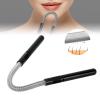 Hair Remover Stainless Steel Hair Removal Spring Women Portable Manual Hair Removal Tool Spring Threading Epilator for Upper Lip Chin Cheeks(Black) view 3