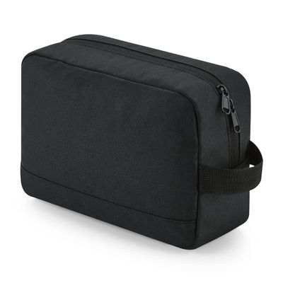 Bagbase Essential Recycled Toiletry Bag (One Size) (Black)