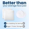 Clean Skin Club Clean Pads 2.0 [New & Improved Edges] Guaranteed Not to Shed & Tear Face Pads, Unique Triple Layers, Textured & Ultra Soft Side, Organic Disposable Cotton, Pair with Makeup Remover view 3