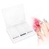 Nail Tip Box, Nail Art Decoration Container Empty Nail Tips Storage Box Fake Nail Display Case(White) view 1