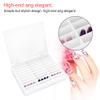 Nail Tip Box, Nail Art Decoration Container Empty Nail Tips Storage Box Fake Nail Display Case(White) view 4