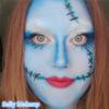 Go Ho Makeup Sky Blue Cream-Blendable Stick - Body Paint Professional SFX Makeup,Safe Facepaint Nose&Lip Smacking for HalloweenSky Blue view 2