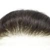 Mens Frontal Hairpiece for Receding Hairline V-Shape Men's Hairline Toupee Natural French Lace Forehead Hairline Replacement 100% Real Human Hair Topper Pieces for Men (4X18CM, 17#DARK ASH BLONDE) view 3