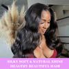 18 20 22 Inch Real Human Hair Bundles Body Wave 3 Bundles Unprocessed Natural Black Remy Body Wave Brazilian Virgin Cambodian Hair Wavy, 1b, No Tangle No Shedding, True to Length view 3