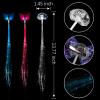 12 Pack Led Light Up Fairy Hair Accessories Braid Extension Butterfly Clips for Women Girls, Glow in the Dark Party Favors Supplies Neon Rave Accessories Wig for Festival Halloween Christmas Birthday view 4