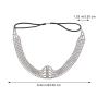 Beaupretty Rhinestone Headdress for Brides Elegant Multi Head Chain Accessory for Weddings Parties and Festivals Lightweight and Chic Hair Decor for Stunning Looks view 2