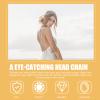 Beaupretty Rhinestone Headdress for Brides Elegant Multi Head Chain Accessory for Weddings Parties and Festivals Lightweight and Chic Hair Decor for Stunning Looks view 4