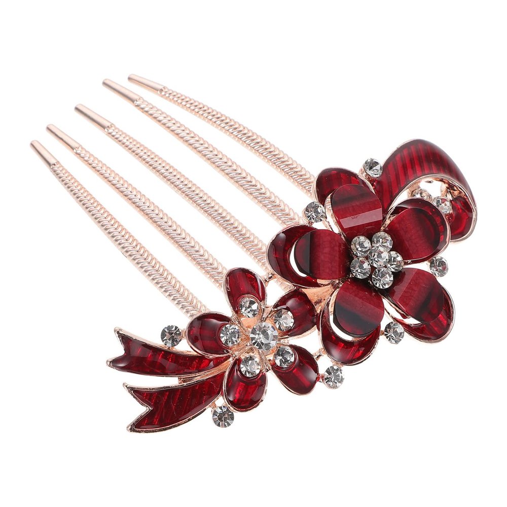 KALLORY Decorative Hair Combs: Rhinestone Hair Comb - Bridal Wedding Accessory for Women