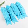 16PCS 8" Large Cheer Hair Bows Ponytail Holder Elastic Band Handmade for Cheerleading Teen Girls College Sports (Sky Blue, 1 Count (Pack of 16)) view 4