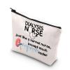 VAMSII Dialysis Nurse Gifts Makeup Bag Funny Dialysis Tech Gifts Nephrology Nurse Gifts Renal Nurse Gifts Zipper Pouch (Dialysis Nurse) view 1