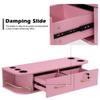 BarberPub Locking Wall Mount Styling Barber Station with Mirror Beauty Spa Salon Furniture,6154-5012-mirror (Pink) view 4