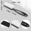 24 Pcs Handle Grip Nail Brush, HOFASON Hand Fingernail Cleaner Brush Manicure Tools Scrub Cleaning Brushes Kit for Toes and Nails Women Men (Black) view 3