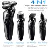Head Shavers for Bald Men, 4 in 1 Men's Electric Shaver Beard Trimmer LCD Screen Rechargeable Waterproof Razor Hair Clipper Nose Hair Trimme (Color : Set with box) view 2