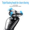Head Shavers for Bald Men, 4 in 1 Men's Electric Shaver Beard Trimmer LCD Screen Rechargeable Waterproof Razor Hair Clipper Nose Hair Trimme (Color : Set with box) view 4