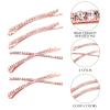 12 Pieces Rhinestone Bobby Pins Decorative Fancy Crystal Hair Clips Shiny Metal X Shaped Barrettes Bling Diamond Wedding Bridal Shower Hair Accessories for Women Ladies Girls (Rose Gold) view 4