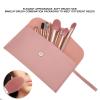 Draliance Makeup Brushes 12pcs Professional Makeup Brush Set Super Soft Synthetic Bristle for Powder Blush Concealers Lip Eye Shawdow Contouring and Highlighting with Storage Case (Pink) view 3