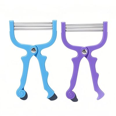 ZJchao 2pcs Spring Hair Remover, Stainless Steel Face Epilator Spring Threading for Women Face, Chin Hair, Upper Lip Hair, Mustache
