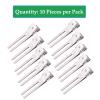 10 Pack Double Prong Pin Curl Clips, Duck Billed Hair Clips for Hairdressing Setting Section Clips, 1.8" Silver Rustproof Metal Curl Hair Clips for Hair Styling, Hair Coloring, Hair Sectioning view 3