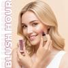Profusion Cosmetics Blush Hour Lightweight and Long Wearing Soft Matte Cream Blush, Buildable, Natural Finish, Radiant Glow (Sangria) view 3