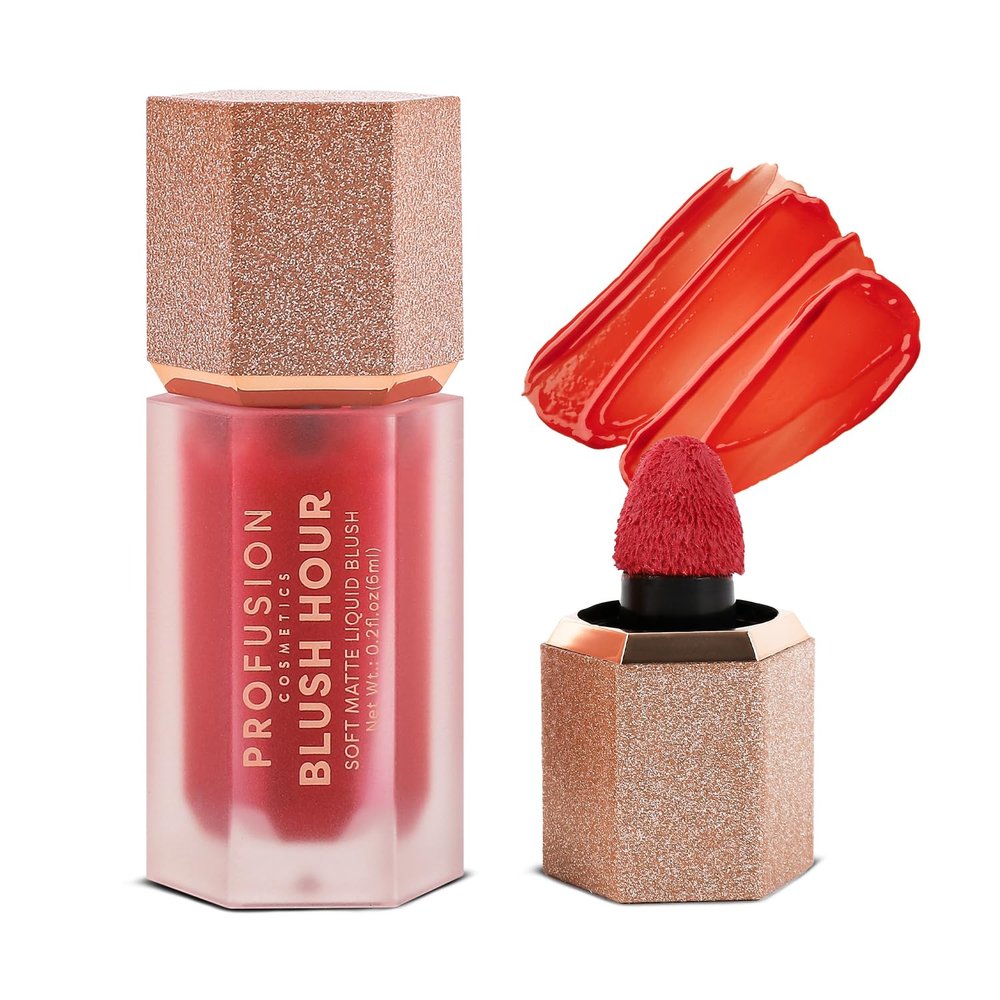 Profusion Cosmetics Blush Hour Lightweight and Long Wearing Soft Matte Cream Blush, Buildable, Natural Finish, Radiant Glow (Paloma)