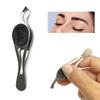 6 Pack Precision Stainless Steel Slant Tweezers Eyebrow Removal Angled Tip Grip view 3
