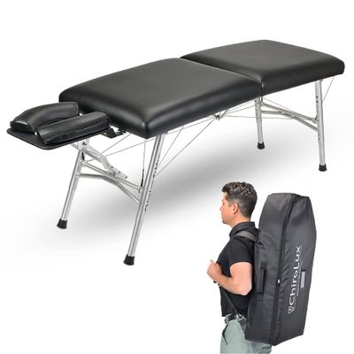 ChiroLux Classic Chiropractic Table | Professional-Grade Stability Table | Perfect for Sport Chiropractor | Lightweight and Simple Setup | MagLock Technology |Trusted by Olympics