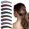 8Pcs Banana Hair Clips for Women Thin Hair,Strong Holder 4.3" Large Cute Ponytail Matte Banana Clip Hairs for Fine Hair,No Slip Girl Ladies Beauty Clamp Clasp Clip Xmas New Year Gift Stocking Stuffers view 1