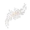 ABOOFAN Flower Bridal Hair Comb Elegant Rhinestone Headpiece for Weddings Versatile Hair Accessories for Brides and Bridesmaids for Engagements and Special Occasions White view 1