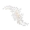 ABOOFAN Flower Bridal Hair Comb Elegant Rhinestone Headpiece for Weddings Versatile Hair Accessories for Brides and Bridesmaids for Engagements and Special Occasions White view 2